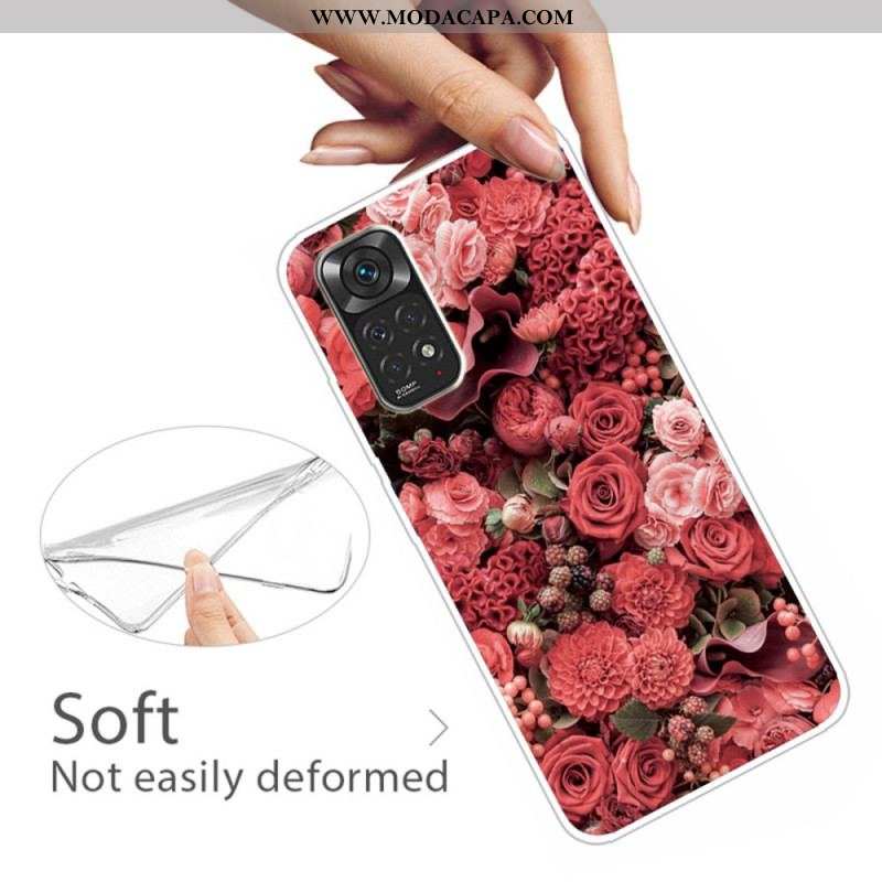 Capa Para Xiaomi Redmi Note 11 Pro / 11 Pro 5G Flores Intensas