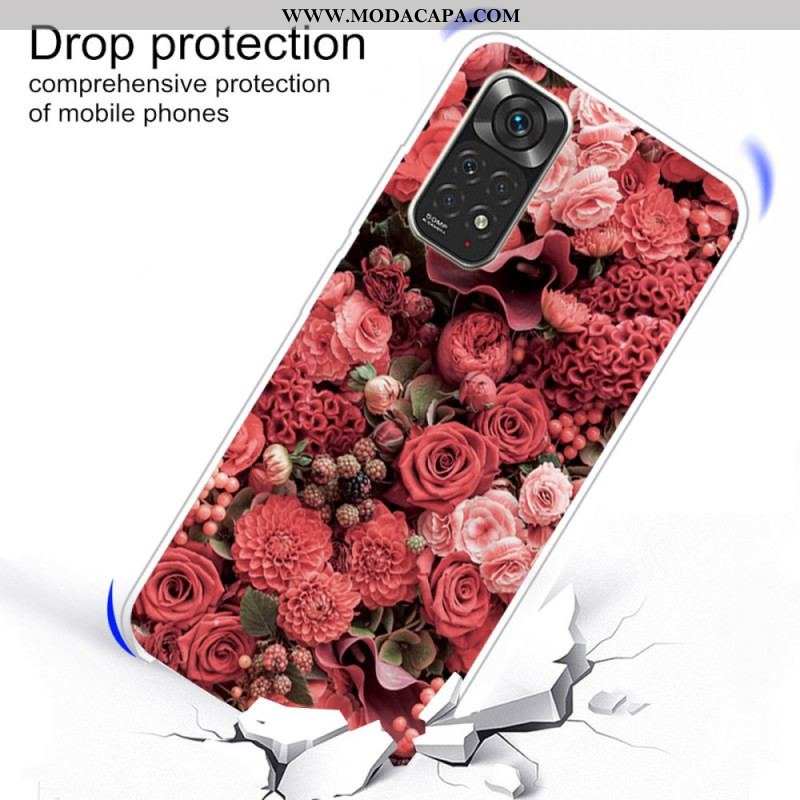 Capa Para Xiaomi Redmi Note 11 Pro / 11 Pro 5G Flores Intensas