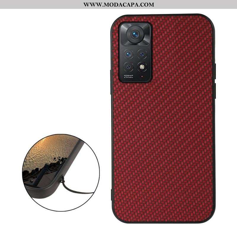 Capa Para Xiaomi Redmi Note 11 Pro / 11 Pro 5G Fibra De Carbono