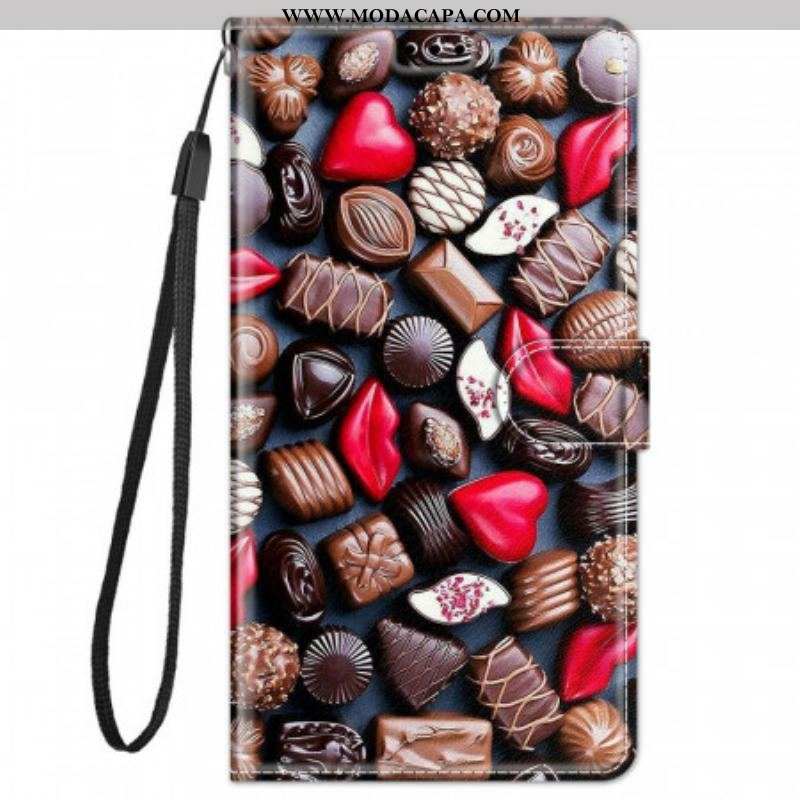 Capa De Couro Para Xiaomi Redmi Note 11 Pro Plus 5G Chocolates