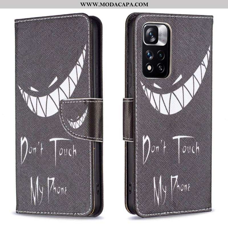 Capa Folio Para Xiaomi Redmi Note 11 Pro Plus 5G Telefone Do Diabo