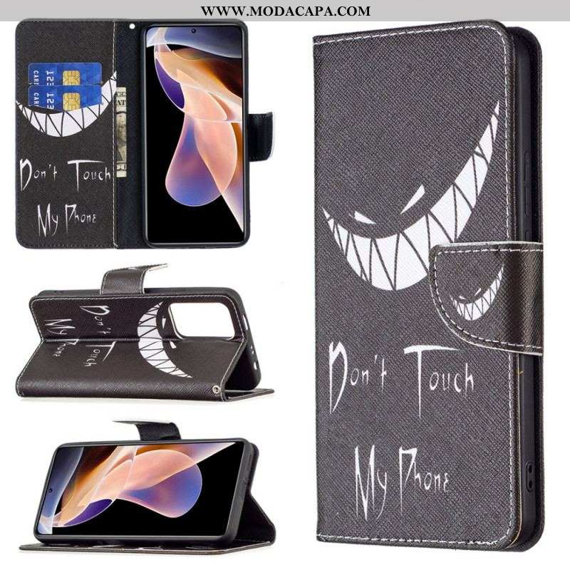 Capa Folio Para Xiaomi Redmi Note 11 Pro Plus 5G Telefone Do Diabo