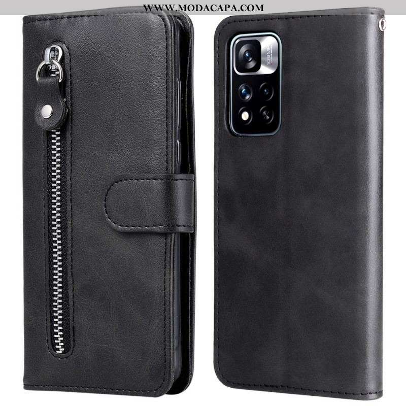 Capa Flip Para Xiaomi Redmi Note 11 Pro Plus 5G Carteira