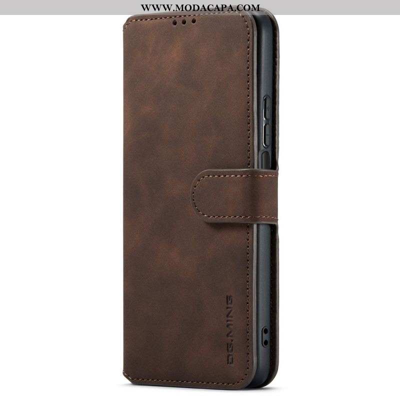 Capa Em Pele Para Xiaomi Redmi Note 11 Pro Plus 5G Dg.ming Retro