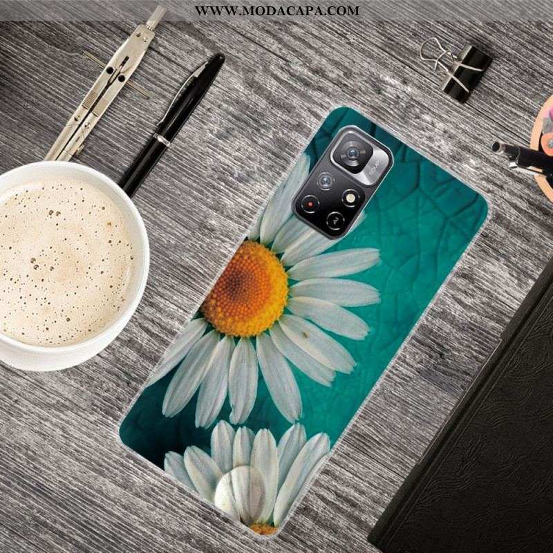 Capa Para Xiaomi Redmi Note 11 Pro Plus 5G Margarida De Silicone