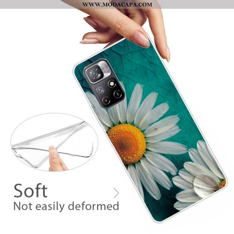 Capa Para Xiaomi Redmi Note 11 Pro Plus 5G Margarida De Silicone