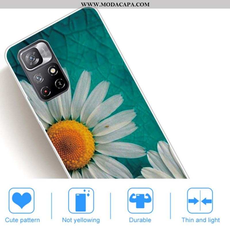 Capa Para Xiaomi Redmi Note 11 Pro Plus 5G Margarida De Silicone