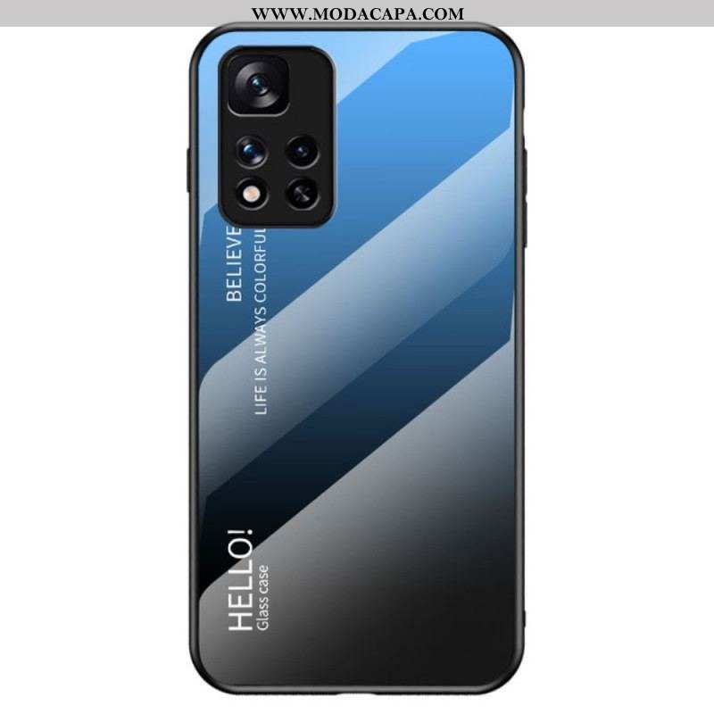 Capa De Celular Para Xiaomi Redmi Note 11 Pro Plus 5G Olá Vidro Temperado