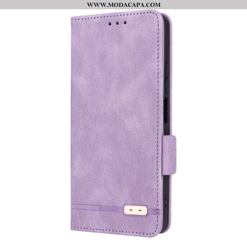 Capa De Celular Para Xiaomi Redmi Note 12 4G Flip Clássico Vintage