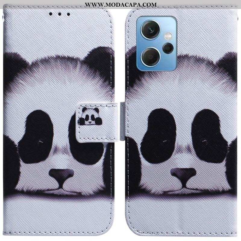 Capa Em Pele Para Xiaomi Redmi Note 12 4G Panda