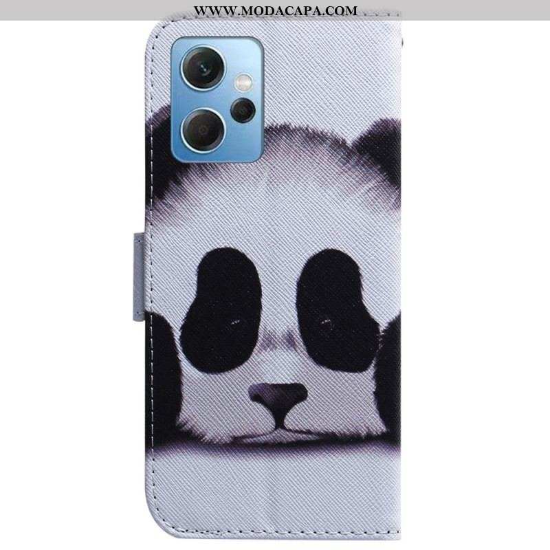 Capa Em Pele Para Xiaomi Redmi Note 12 4G Panda