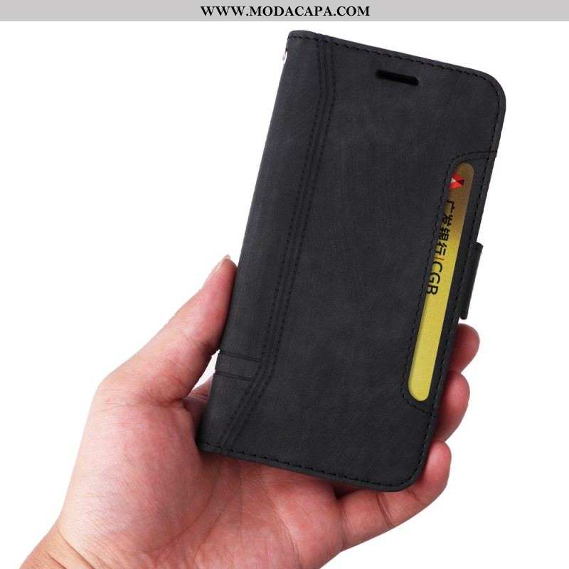 Capa Flip Para Xiaomi Redmi Note 12 5G Porta-cartões Frontal Betopnice