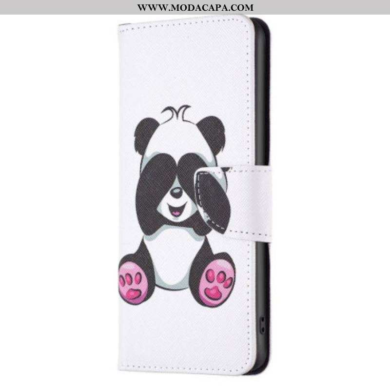 Capa Flip Para Xiaomi Redmi Note 12 5G Meu Panda
