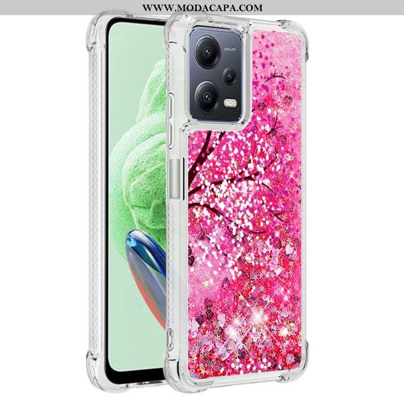 Capa Para Xiaomi Redmi Note 12 5G Árvore Glitter