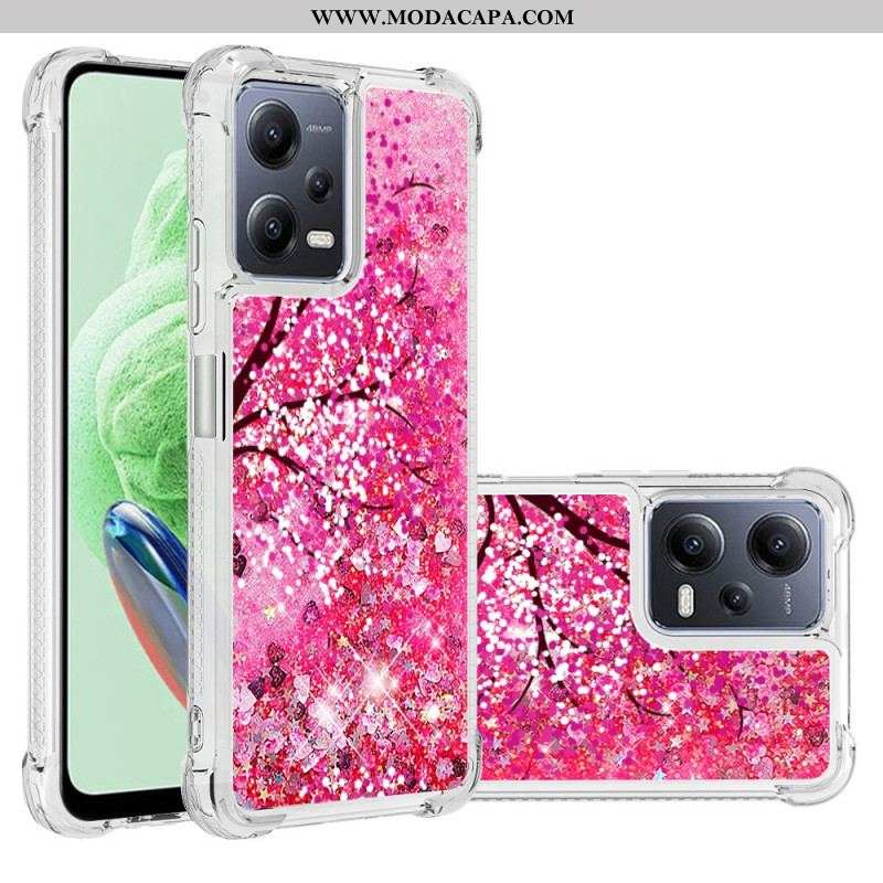 Capa Para Xiaomi Redmi Note 12 5G Árvore Glitter