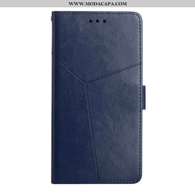 Capa De Couro Para Xiaomi Redmi Note 12 5G De Cordão Design Y Strappy