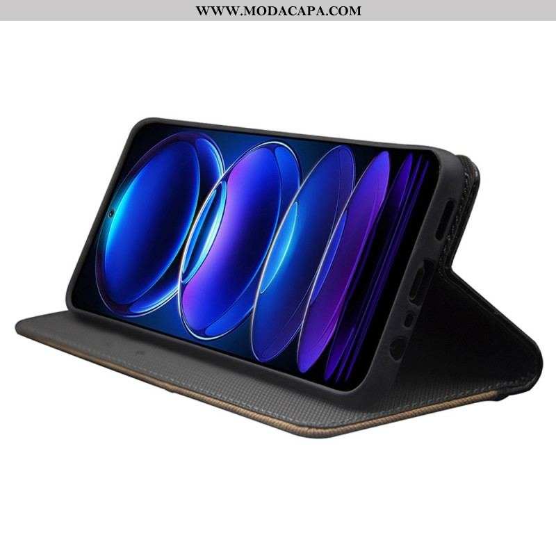 Capa Flip Para Xiaomi Redmi Note 12 Pro Plus Idewei Bicolor