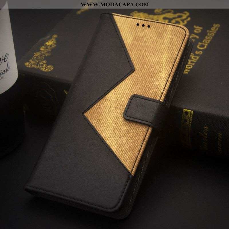 Capa Flip Para Xiaomi Redmi Note 12 Pro Plus Idewei Bicolor