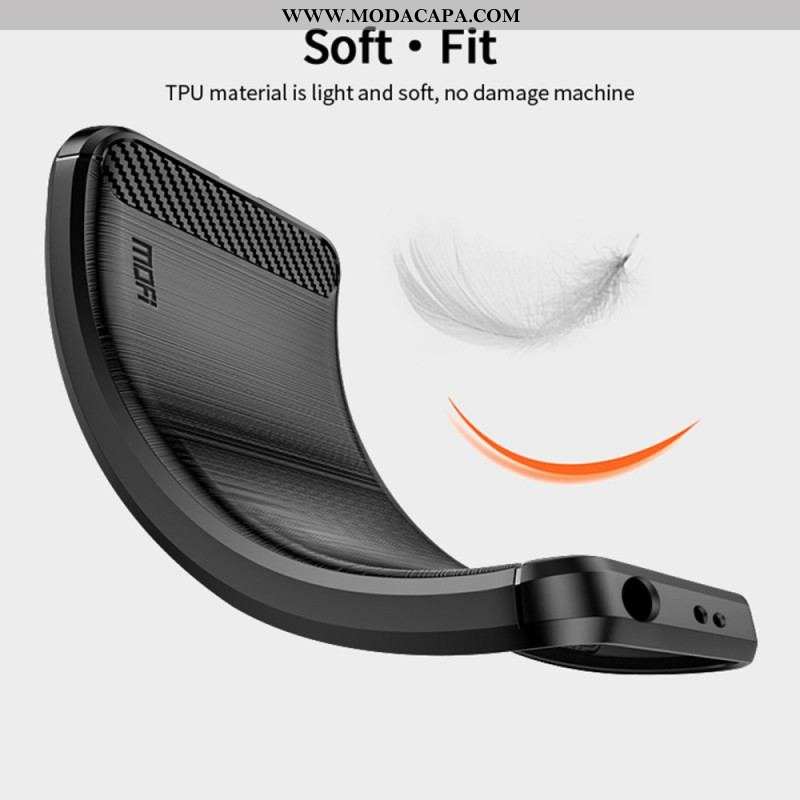 Capa Para Xiaomi Redmi Note 12 Pro Plus Fibra De Carbono Escovada