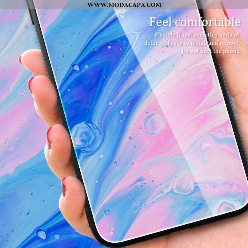 Capa Para Xiaomi Redmi Note 12 Pro Plus Vidro Temperado De Cores De Mármore