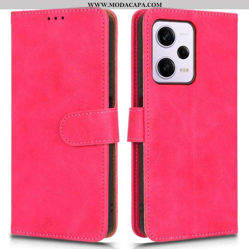 Capa Flip Para Xiaomi Redmi Note 12 Pro Vintage Com Cordão