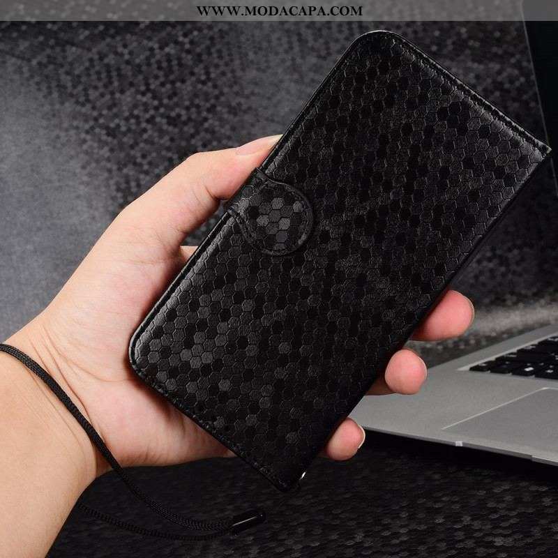 Capa Flip Para Xiaomi Redmi Note 12 Pro De Cordão Padrão 3d Strappy