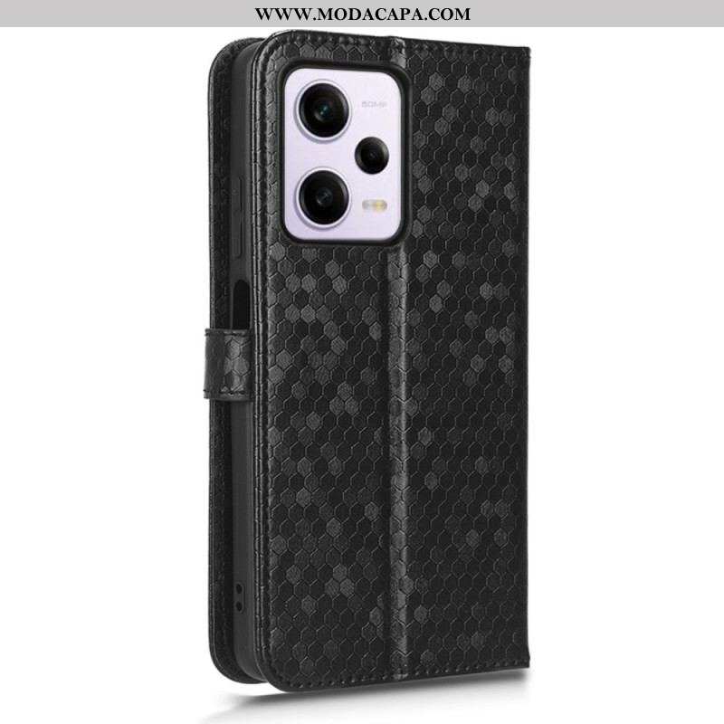 Capa Flip Para Xiaomi Redmi Note 12 Pro De Cordão Padrão 3d Strappy