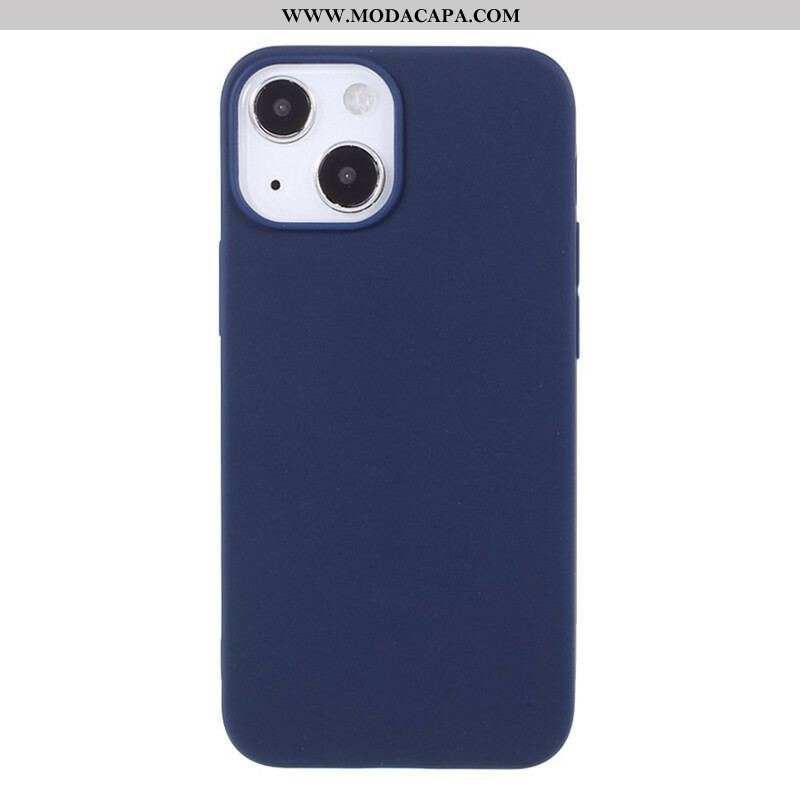 Capa Para iPhone 13 Mini Fosco De Silicone Flexível