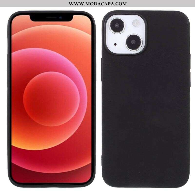 Capa Para iPhone 13 Mini Fosco De Silicone Flexível