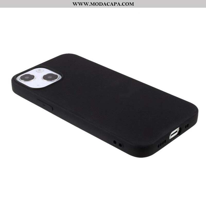 Capa Para iPhone 13 Mini Fosco De Silicone Flexível