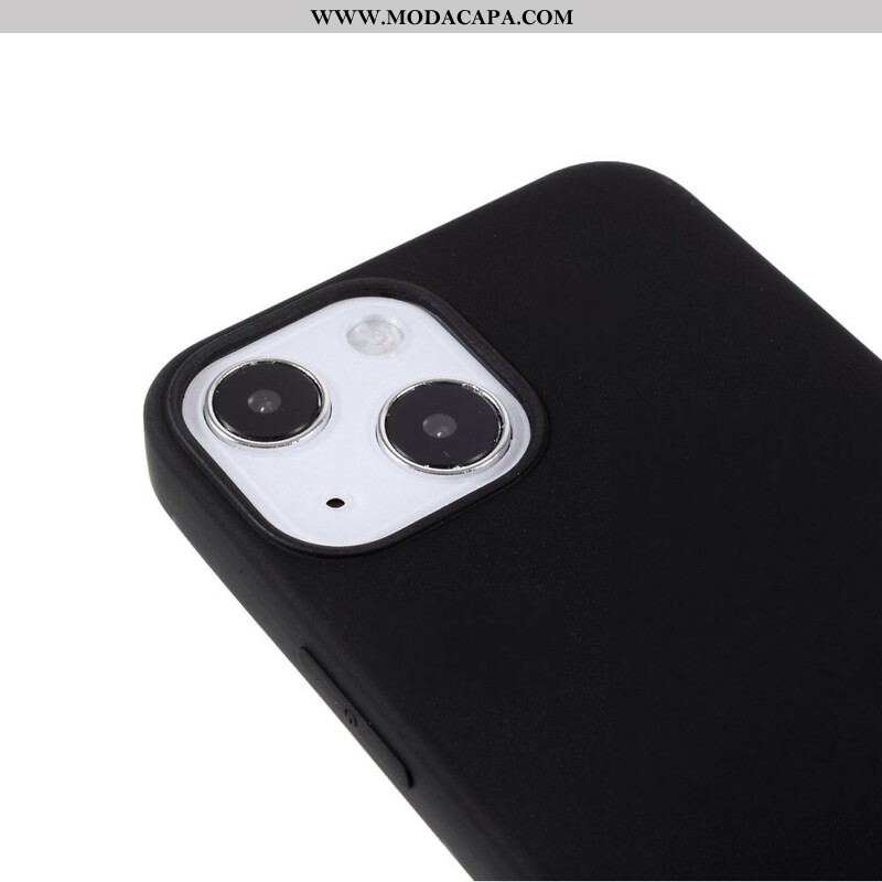 Capa Para iPhone 13 Mini Fosco De Silicone Flexível