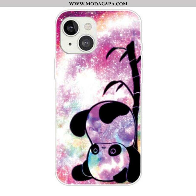 Capa Para iPhone 13 Mini Panda E Bambu