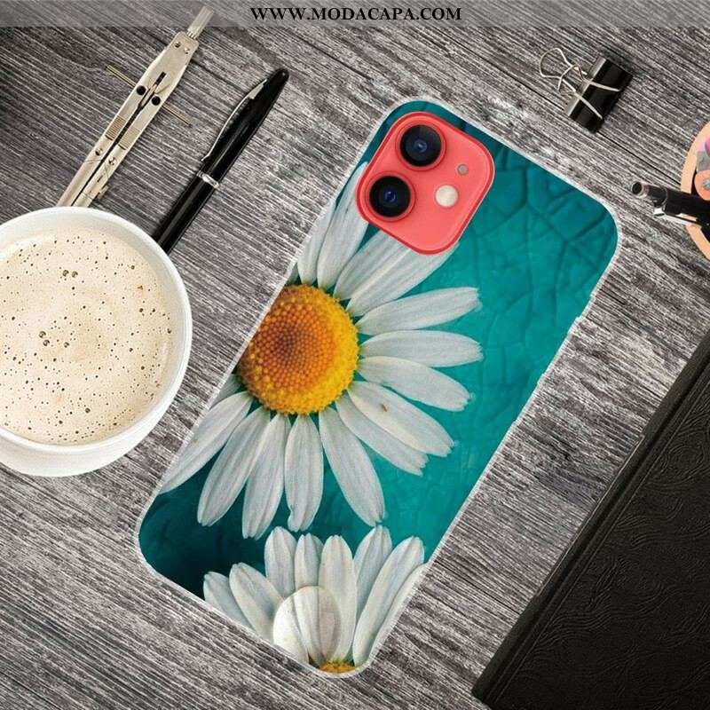 Capa Para iPhone 13 Mini Margarida