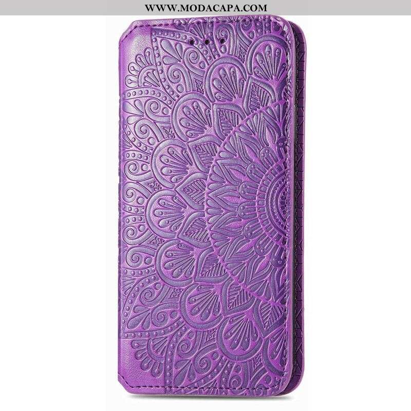 Capa De Celular Para iPhone 13 Mini Flip Mandala