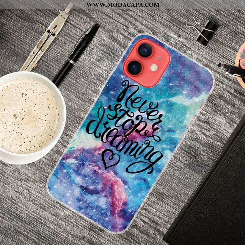 Capa Para iPhone 13 Mini Nunca Pare De Sonhar