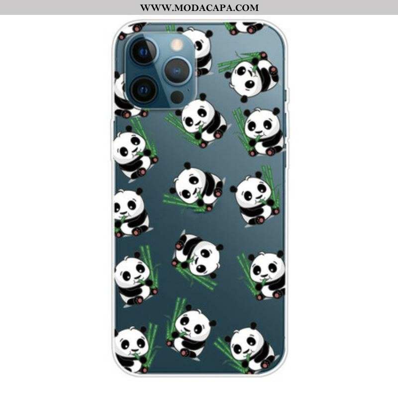 Capa Para iPhone 13 Pro Max Pequenos Pandas