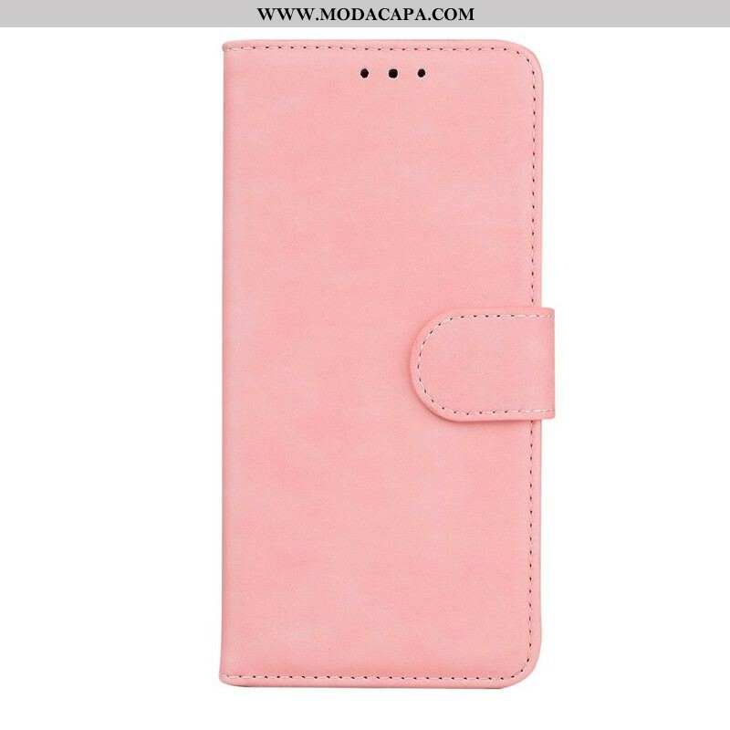 Capa Folio Para iPhone 13 Pro Max Estilo Alta Costura De Couro