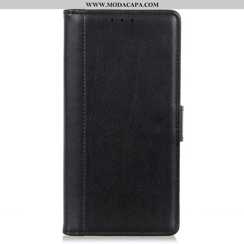 Capa De Couro Para iPhone 13 Pro Max Estilo De Couro