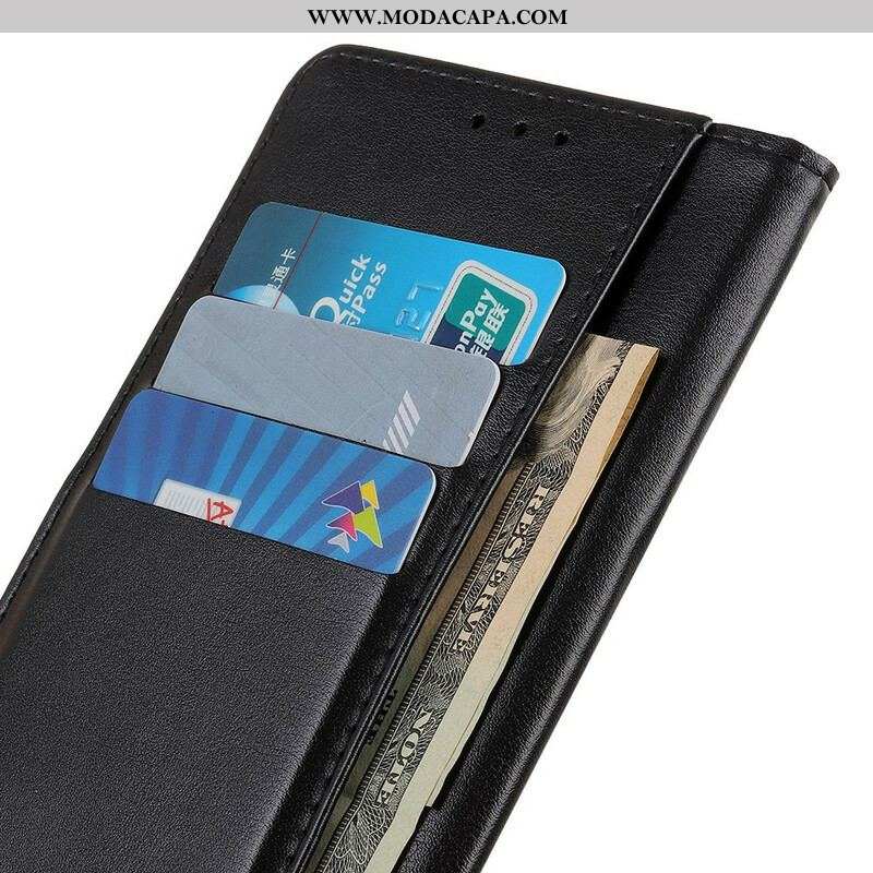 Capa De Couro Para iPhone 13 Pro Max Estilo De Couro