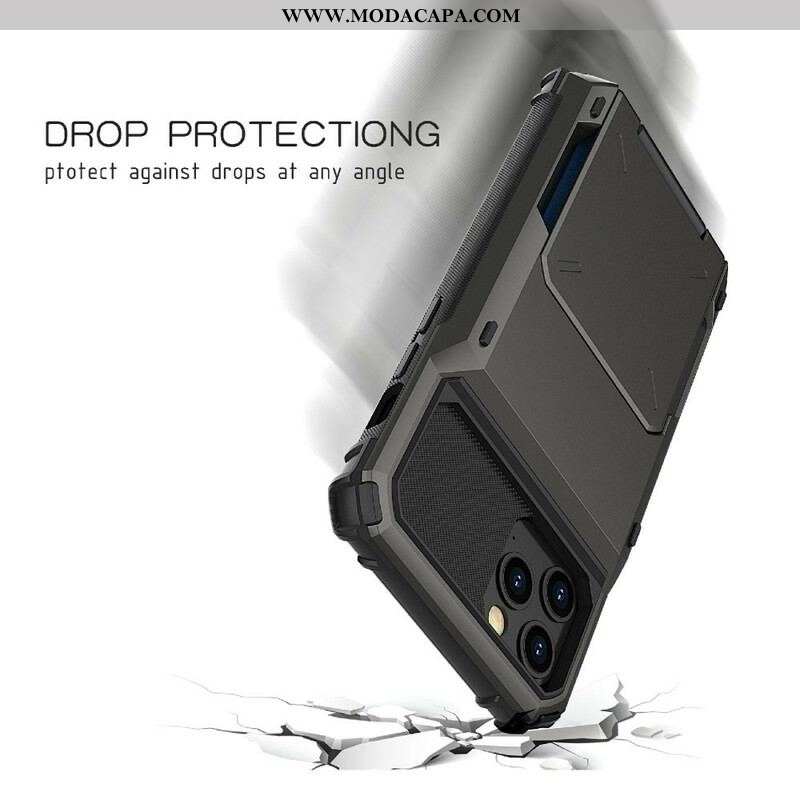 Capa De Celular Para iPhone 13 Pro Max Titular De Cartão Estilo Flip