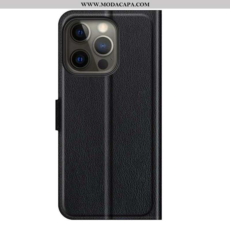 Capa Folio Para iPhone 13 Pro Max Clássico