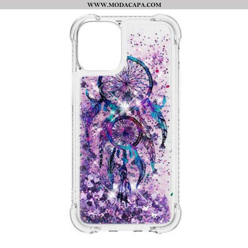 Capa Para iPhone 13 Pro Max Apanhador De Sonhos Glitter