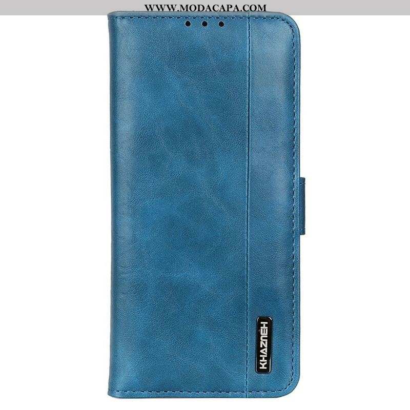 Capa Folio Para iPhone 13 Pro Max Khazneh Elegância Estilo Couro