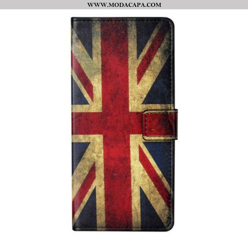 Capa Flip Para iPhone 13 Pro Bandeira Da Inglaterra