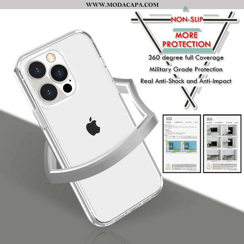 Capa De Celular Para iPhone 13 Pro Transparente Matizado