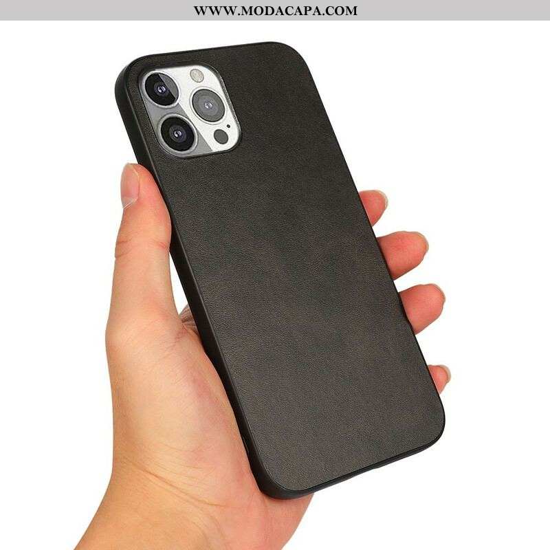 Capa Para iPhone 13 Pro Efeito De Couro De Aparência Refinada