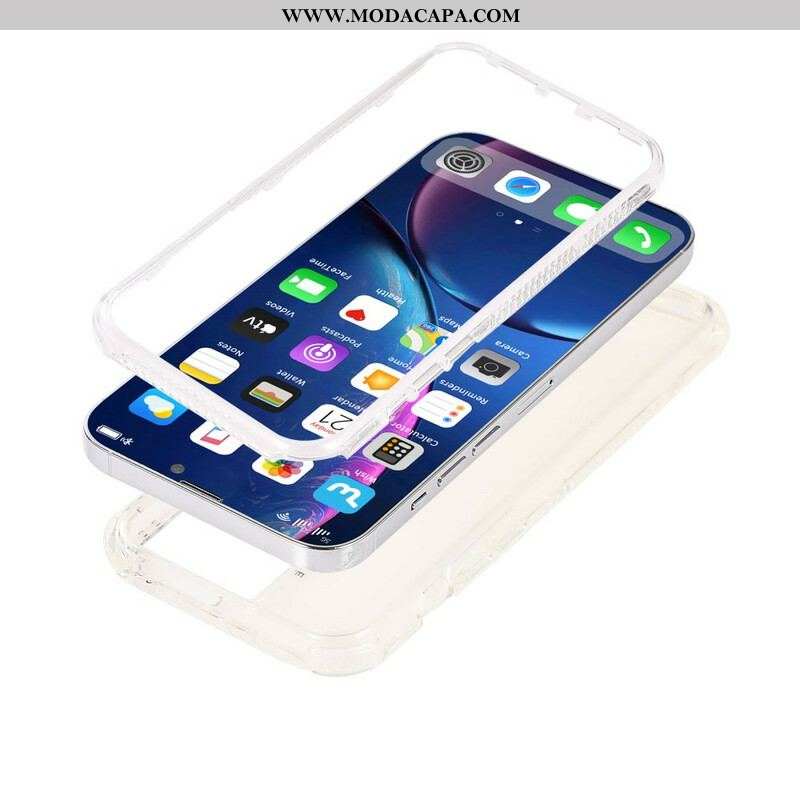 Capa Para iPhone 13 Pro Transparente Matizado