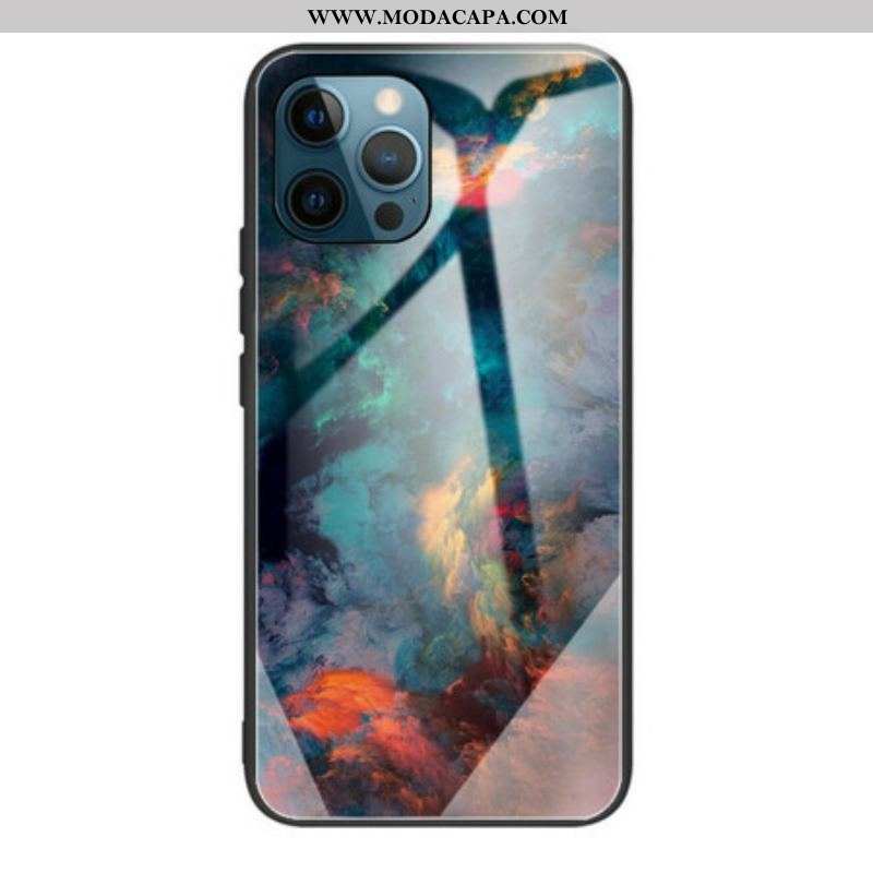 Capa De Celular Para iPhone 13 Pro Vidro Temperado Celeste