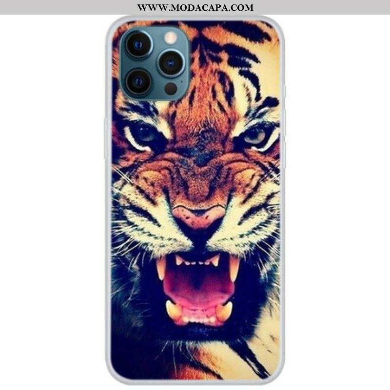 Capa De Celular Para iPhone 13 Pro Tigre Frontal