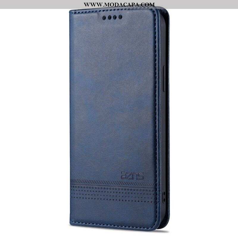 Capa De Celular Para iPhone 13 Pro Flip Estilo De Couro Azns